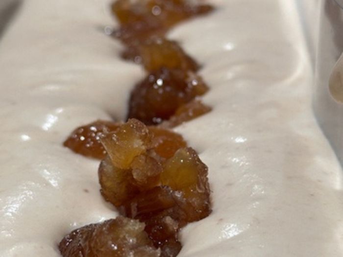 Marrons glacés intégrés dans une patisserie du coin gourmand à Dieulefit